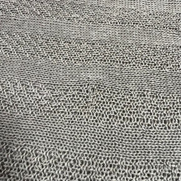 Tahari 100% Linen Open Knit Dolman Sleeve Sweater Size M Coastal Preppy Summer - Picture 8 of 9